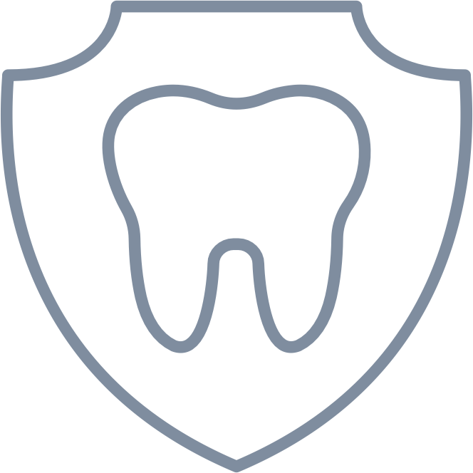 tooth in a badge